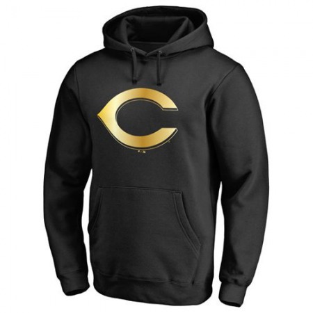 Cincinnati Reds Gold Collection Pullover Hoodie Black