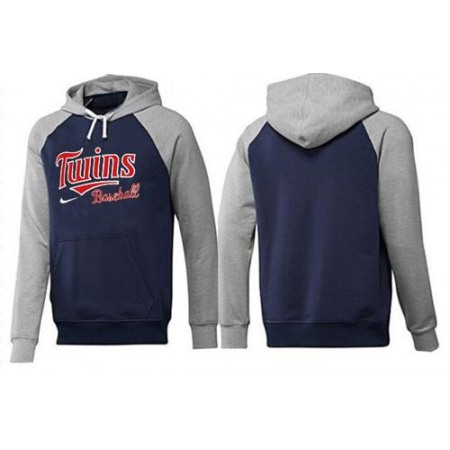 Minnesota Twins Pullover Hoodie Dark Blue & Grey