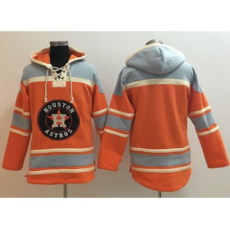 Astros Blank Orange Sawyer Hooded Sweatshirt MLB Hoodie