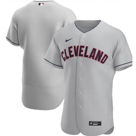 Men's Cleveland indians Blank Grey Flex Base Stitched Jersey