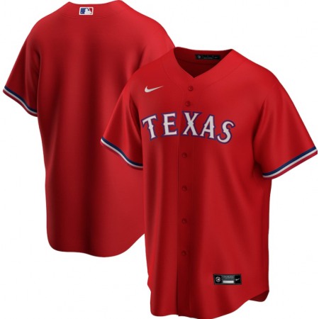 Men's Texas Rangers Blank Red Stitched MLB Jersey