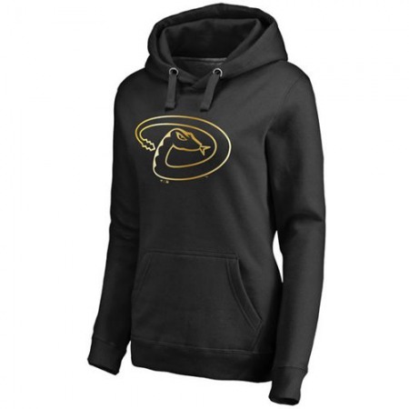 Women's Arizona Diamondbacks Gold Collection Pullover Hoodie Black