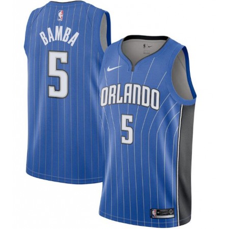 Men's Orlando Magic #5 Mohamed Bamba Royal Swingman Jersey