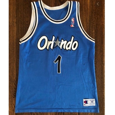 Men's Orlando Magic #1 Penny Hardaway Blue Stitched Jersey