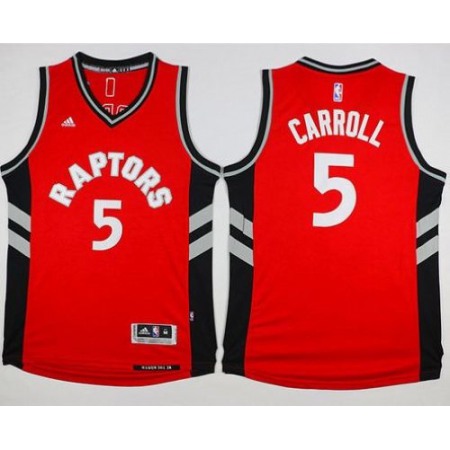 Raptors #5 DeMarre Carroll Red Stitched NBA Jersey