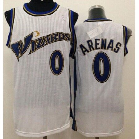 Revolution 30 Wizards #0 Gilbert Arenas White Stitched NBA Jersey