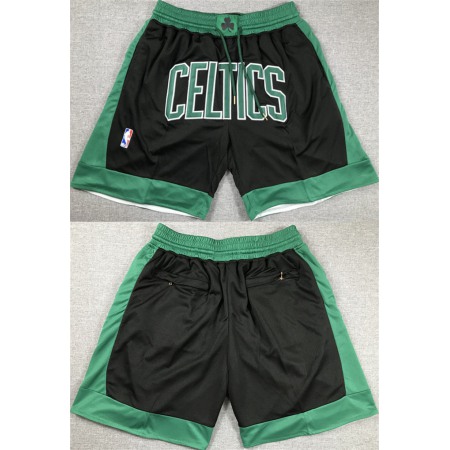 Men's Boston Celtics Black Shorts (Run Small)