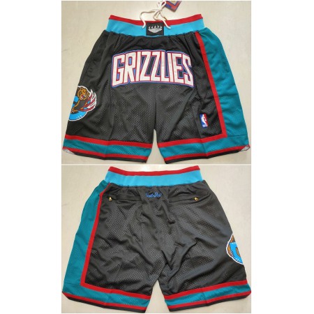 Men's Memphis Grizzlies Black Shorts (Run Small)