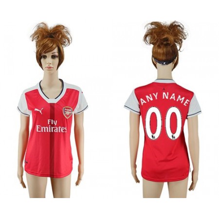 Women's Arsenal Personalized Home Soccer Club Jersey