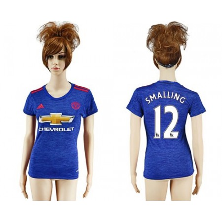 Women's Manchester United #12 Smalling Away Soccer Club Jersey