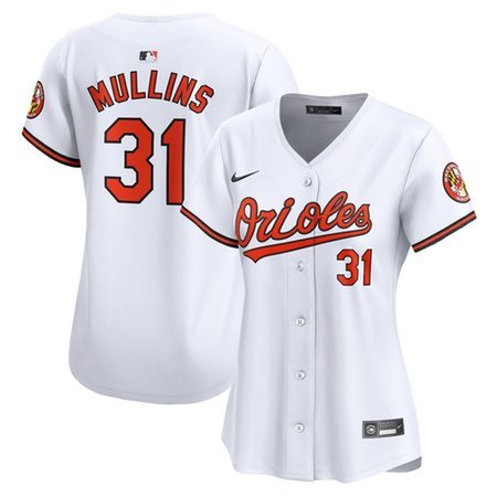 Women's Baltimore Orioles Cedric Mullins Nike White Home Limited Player Jersey