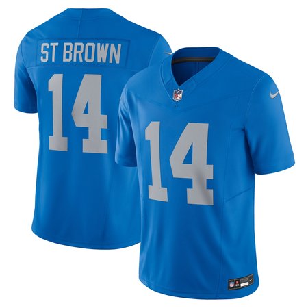 Men's Detroit Lions Amon-Ra St. Brown Nike Blue Vapor F.U.S.E. Alternate Limited Jersey