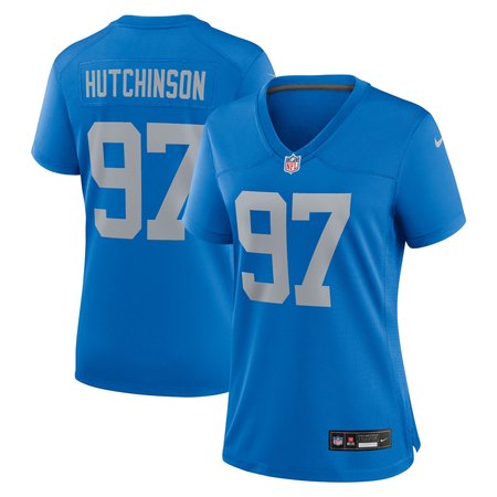 Women's Detroit Lions Aidan Hutchinson Nike Blue Alternate Game Jersey