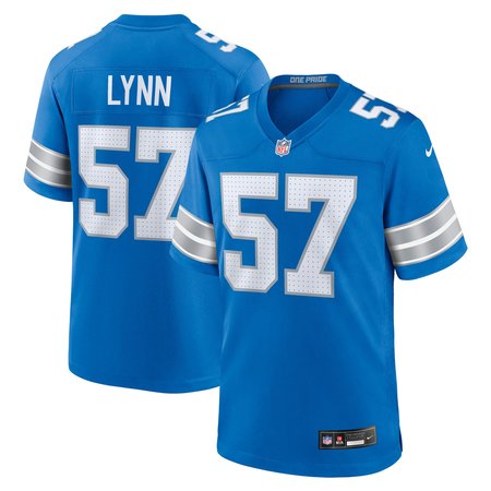 Men's Detroit Lions Nate Lynn Nike Blue Game Jersey