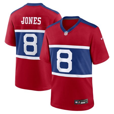 Men's New York Giants Daniel Jones Nike Century Red Alternate Player Game Jersey