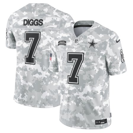 Men's Dallas Cowboys Trevon Diggs Nike Arctic Camo 2024 Salute to Service Limited Jersey