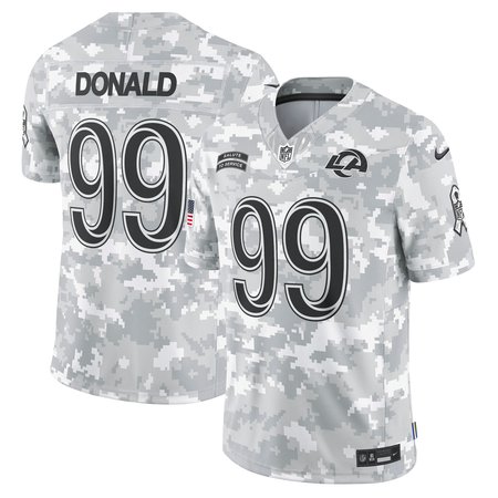 Men's Los Angeles Rams Aaron Donald Nike Arctic Camo 2024 Salute to Service Retired Player Limited Jersey