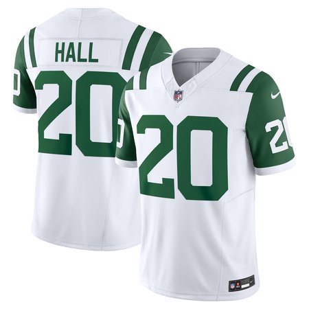 Men's New York Jets Breece Hall Nike White Classic Alternate Vapor F.U.S.E. Limited Jersey