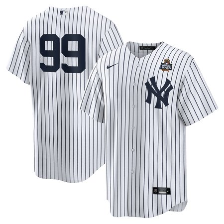 Men's New York Yankees Aaron Judge Nike White 2024 World Series Home Replica Player Jersey