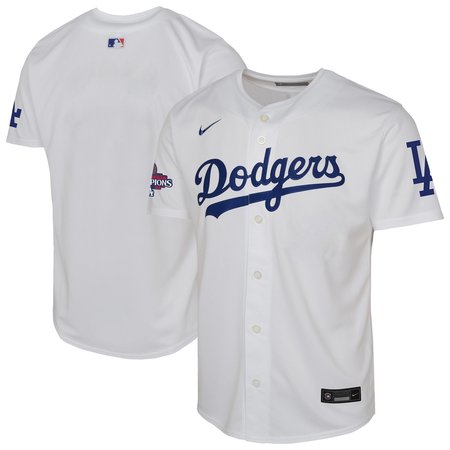 Youth Los Angeles Dodgers Nike White 2024 World Series Champions Home Limited Jersey