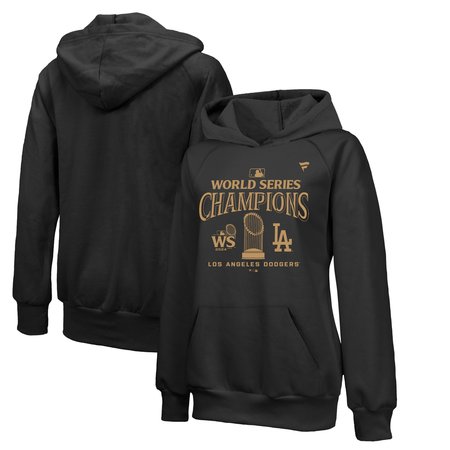 Women's Los Angeles Dodgers Black 2024 World Series Champions Hoodie