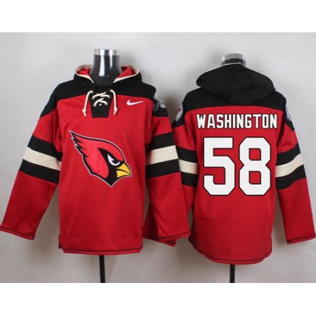 Nike Cardinals #58 Daryl Washington Red Player Pullover NFL Hoodie