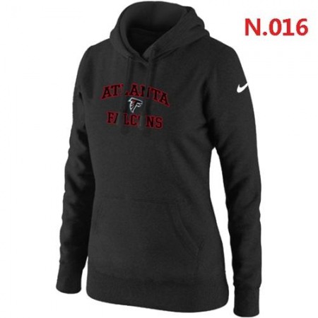 Women's Nike Atlanta Falcons Heart & Soul Pullover Hoodie Black