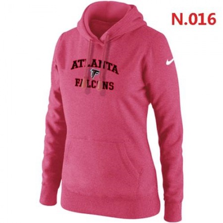 Women's Nike Atlanta Falcons Heart & Soul Pullover Hoodie Pink