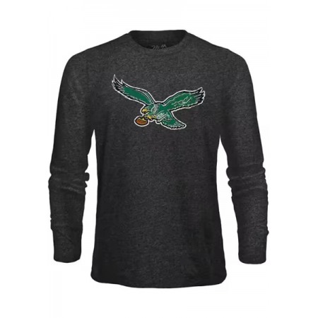 Men's Philadelphia Eagles Black Long Sleeve T-Shirt