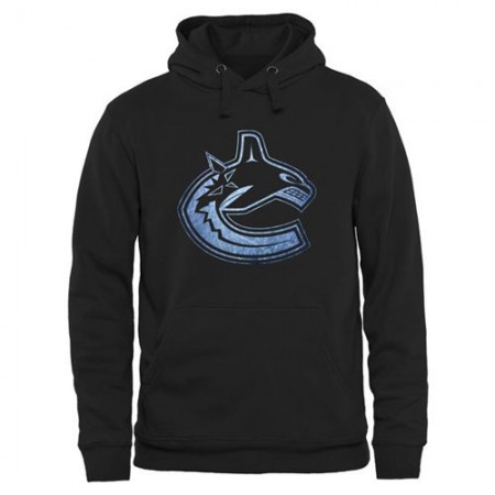 Vancouver Canucks Rinkside Pond Hockey Pullover Hoodie Black