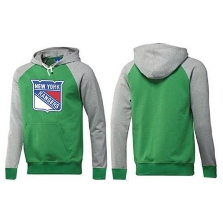 New York Rangers Pullover Hoodie Green & Grey