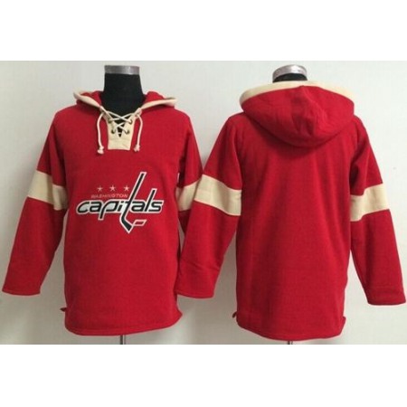 Washington Capitals Blank Red Pullover NHL Hoodie