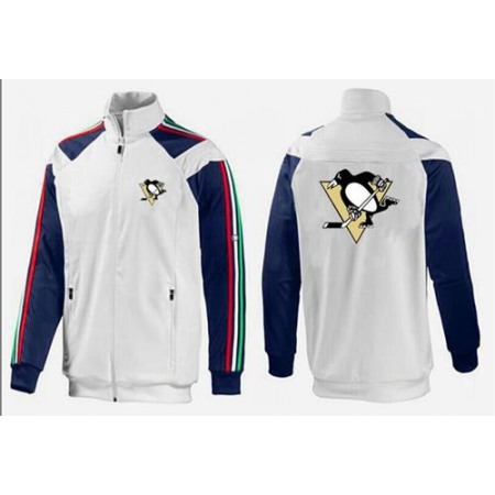 NHL Pittsburgh Penguins Zip Jackets White-1