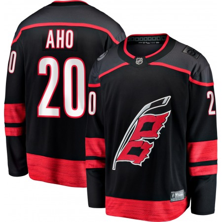 Youth Carolina Hurricanes #20 Sebastian Aho Black Stitched NHL Jersey