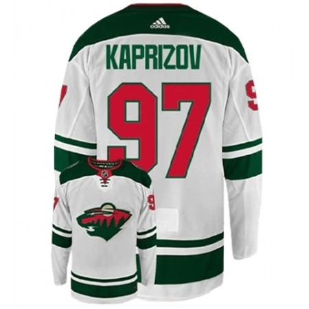 Men's Minnesota Wild #97 Kirill Kaprizov White Stitched Jersey