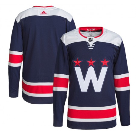 Men's Washington Capitals Blank Navy Pro Stitched Jersey