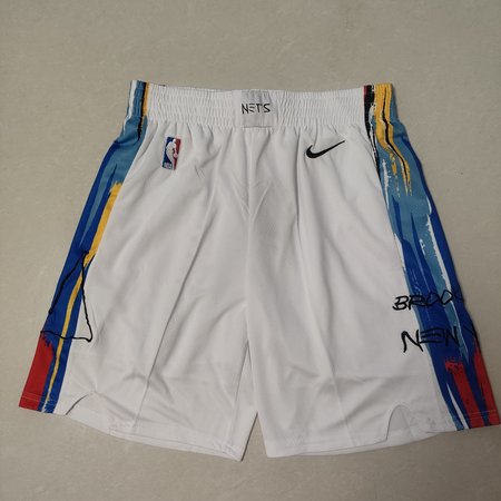 Brooklyn Nets White Shorts